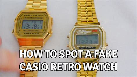 fake gold casio watch|how to check for casio.